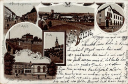 Belzig (o-1820) Bahnhof Wiesenburgerstrasse Hotel Schützenhaus Postamt 1910 I-II - Altri & Non Classificati
