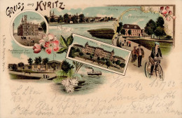 Kyritz (o-1910) Schützenhaus Gasthaus Der Untersee-Insel Rathaus Fahrrad 1902 I Cycles - Otros & Sin Clasificación