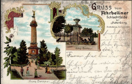 Fehrbellin (o-1950) Altes Und Neues Denkmal 1901 II (Marke Entfernt) - Sonstige & Ohne Zuordnung