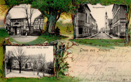 Anklam (o-2140) Schützenhaus Burgstrasse Stift Heiligen Geist Kirche 1900 I-II - Autres & Non Classés