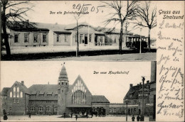 Stralsund (o-2300) Hauptbahnhof 1905 I - Andere & Zonder Classificatie