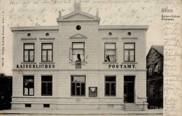 Klütz (o-2421) Kaiserliches Postamt 1908 I-II (fleckig, Eckstauchungen) - Other & Unclassified