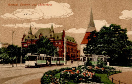 Rostock (o-2500) Steintor Ständehaus Strassenbahn Feldpost 1915 I-II Tram - Altri & Non Classificati