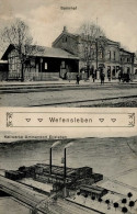 Wefensleben (o-3225) Bahnhof Zeche 1916 II (kleine Stauchung) - Otros & Sin Clasificación