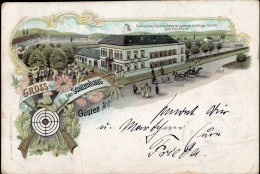 Güsten (o-3256) Gasthaus Schützenhaus 1900 II- (Stauchungen) - Autres & Non Classés
