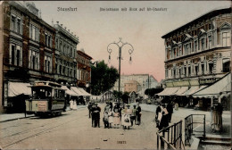 Stassfurt (o-3250) Steinstrasse Strassenbahn 1907 I-II Tram - Other & Unclassified