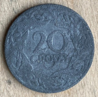 1923 Poland Occupation Coinage Coin 20 Groszy,Y#37,7306 - Poland