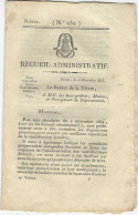 Recueil Administratif De La Nièvre N°130 - 1823 - Voir Le Descriptif Pour Le Contenu - Gesetze & Erlasse