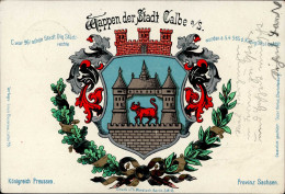 Calbe (o-3310) Wappen 1901 I-II (Stauchung) - Sonstige & Ohne Zuordnung