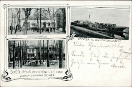 Schönebeck (o-3300) Schützenhaus Dampfer Landungsstelle Gasthaus Buschhaus 1907 I-II - Other & Unclassified