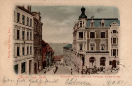 Zeitz (o-3301) Neumarkt Gasthaus Dietrich 1901 II (Stempeldurchdruck) - Other & Unclassified