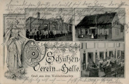 Tangermünde (o-3504) Schützenverein Vor Dem Gasthaus Zum Waldschlösschen 1907 I-II - Other & Unclassified