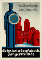 Tangermünde (o-3504) Werbe-Karte Schokoladenfabrik Feodora Und Falter I - Sonstige & Ohne Zuordnung