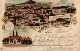 Sandau (o-3521) Schützenhaus Marktplatz 1898 I-II (Ecken Abgestossen) - Altri & Non Classificati