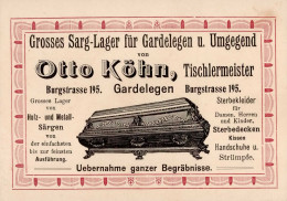 Gardelegen (o-3570) Nota-Karte Tischlermeister Otto Köhn II (Abschürfungen VS) - Other & Unclassified