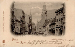 Halle (o-4002) Leipzigerstrasse 1899 I-II (kl. Eckbug Li. Oben) - Sonstige & Ohne Zuordnung