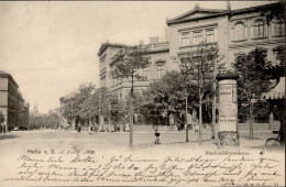 Halle Saale (o-4000) Gasthaus Zum Stadtschützenhaus Litfaßsäule 1900 I - Halle (Saale)