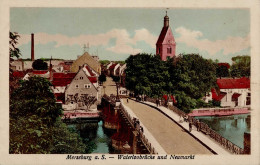 Merseburg (o-4200) Waterloobrücke Neumarkt 1929 I-II - Other & Unclassified