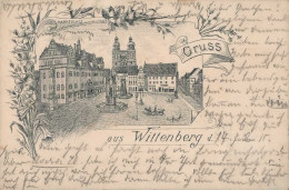 Lutherstadt Wittenberg (o-4600) Ev. Stadtpfarrkirche St. Marien Marktplatz 1895 I-II (fleckig) - Sonstige & Ohne Zuordnung