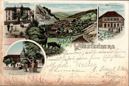 Questenberg (o-4701) Gasthaus Zur Thüringer Schweiz 1904 II (kleine Stauchung) - Otros & Sin Clasificación
