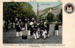 Freyburg (o-4805) 300 Jährige Jubelfeier Der Schützengesellschaft 21. Juni 1903 I - Autres & Non Classés