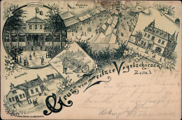 Zeitz (o-4900) Vogelschießen Schützenfest Schützenhaus 1897 I-II - Other & Unclassified