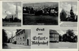 Melchendorf (o-5101) Schwesternhaus Ostmark-Strasse Gustav-Adolf-Kirche St. Nikolaikirche 1939 I- - Other & Unclassified