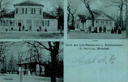 Buttstädt (o-5232) Gasthaus Loh Schützenhaus 1914 II (kleine Stauchung) - Autres & Non Classés