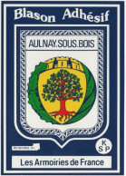 93. Gf. AULNAY-SOUS-BOIS. Blason Adhésif. Les Armoiries De France (3) - Aulnay Sous Bois