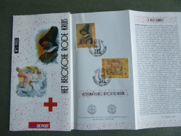 1993 2489/90  PF NL. HEEL MOOI ! Zegels   Met Eerste Dag Stempel : Rode Kruis - Dépliants De La Poste