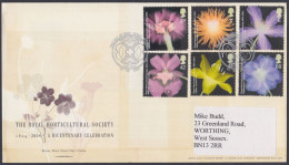 GB Great Britain 2004 FDC Royal Horticultural Society, Flowers, Flower, Lily, Shrub, First Day Cover - Brieven En Documenten