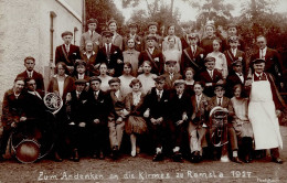 Ramsla (o-5301) Gruppenfoto Zur Kirmes 1927 I-II - Sonstige & Ohne Zuordnung