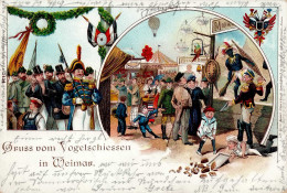 Weimar (o-5300) Vogelschießen 1899 I- - Other & Unclassified