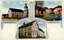 Kösnitz (o-5321) Kirche Schule Gasthaus Zu Kösnitz 1921 I-II - Andere & Zonder Classificatie