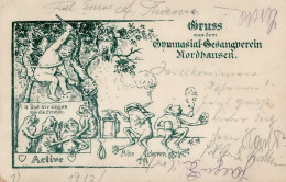 Nordhausen (o-5500) Gymnasial-Gesangsverein 1912 II (Leichter Mittelbug Und Ecken Abgestoßen) - Autres & Non Classés