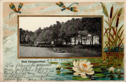 Georgenthal (o-5805) Präge-Karte Gasthaus Schützenhof 1905 I- - Andere & Zonder Classificatie