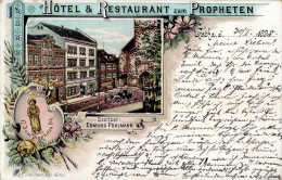 Gotha (o-5800) Hotel Zum Propheten Straßenbahn 1898 II (Stauchung) - Sonstige & Ohne Zuordnung