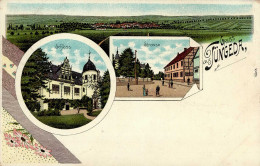 Tüngeda (o-5821) Schloss Strassenpartie 1918 I-II - Sonstige & Ohne Zuordnung