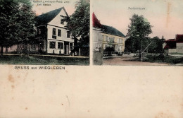 Wiegleben (o-5821) Gasthof Zum Weissen Ross Dorfstrasse 1900 (leicht Fleckig) - Altri & Non Classificati