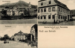 Belrieth (o-6101) Gasthaus Zum Rennsteig Inh. Lackorn Dorfstrasse KIrche I- - Other & Unclassified