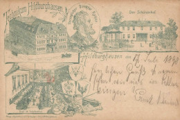 Hildburghausen (o-6110) Gasthaus Schützenhof 1898 II (kleine Stauchungen, Marke Entfernt) - Autres & Non Classés