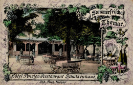 Themar (o-6115) Gasthaus Zum Schützenhaus 1923 II (Stauchungen) - Altri & Non Classificati