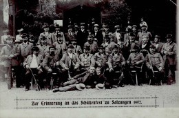 Bad Salzungen (o-6200) Schützenfest 1902 I-II (Stauchungen, RS Fleckig) - Autres & Non Classés