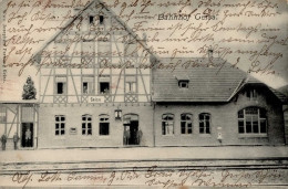 Geisa (o-6220) Bahnhof 1918 I-II (VS Beschrieben, Ecken Abgestossen, Fleckig) - Autres & Non Classés