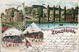 Zeulenroda (o-6570) Gasthaus Zum Schießhaus 1901 II (Stauchungen) - Altri & Non Classificati