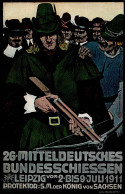 Leipzig (o-7000) 26. Mitteldeutsches Bundesschiessen 2.-9. Juli 1911 I-II - Leipzig