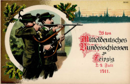 Leipzig (o-7000) 26. Mitteldeutsches Bundesschießen 2. Bis 9. Juli 1911 I - Leipzig