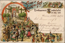 Leipzig (o-7000) Kostümfest Der Liedhausener Liedertafel 1897 I- - Leipzig