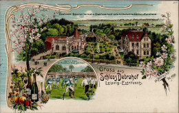 Leipzig (o-7000) Schloss Debrahof Obstwein-Spezialversand -Etablissement Obstweinschenke Konditorei 1906 I- - Leipzig