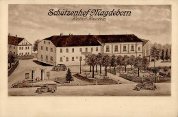 Leipzig Magdeborn (o-7000) Gasthaus Zum Schützenhof Magdeborn II (Stauchung) - Leipzig